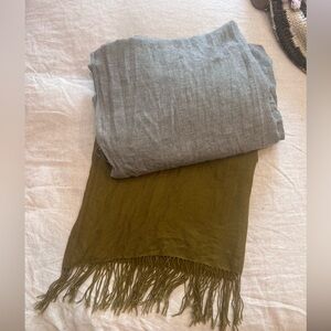 Nordstrom Tissue Weight Cashmere Scarf, set of 2.